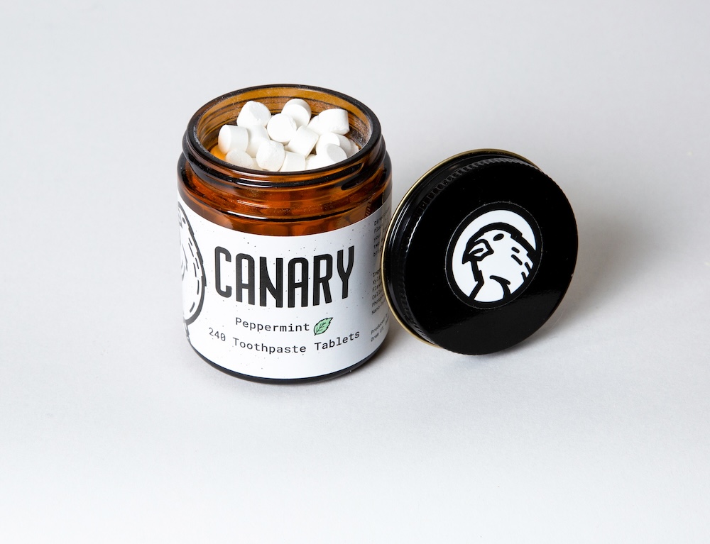 Canary Concentrated Toothpaste Tablets - concentrated products that reduce packaging waste