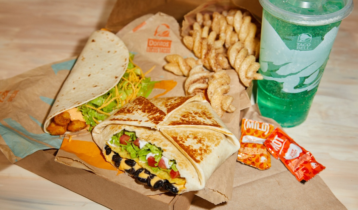 Taco Bell Veggie Build-Your-Own-Cravings Box - new plant-based foods for 2024