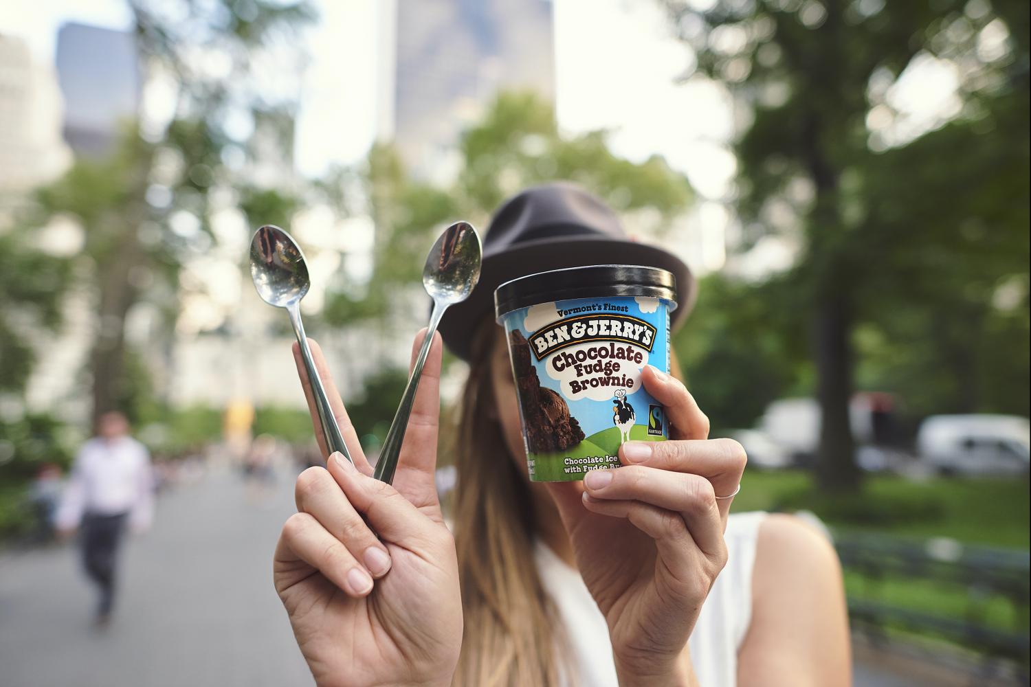 Ben & Jerry's chocolate fudge brownie made by formerly incarcerated people at Greyston Bakery