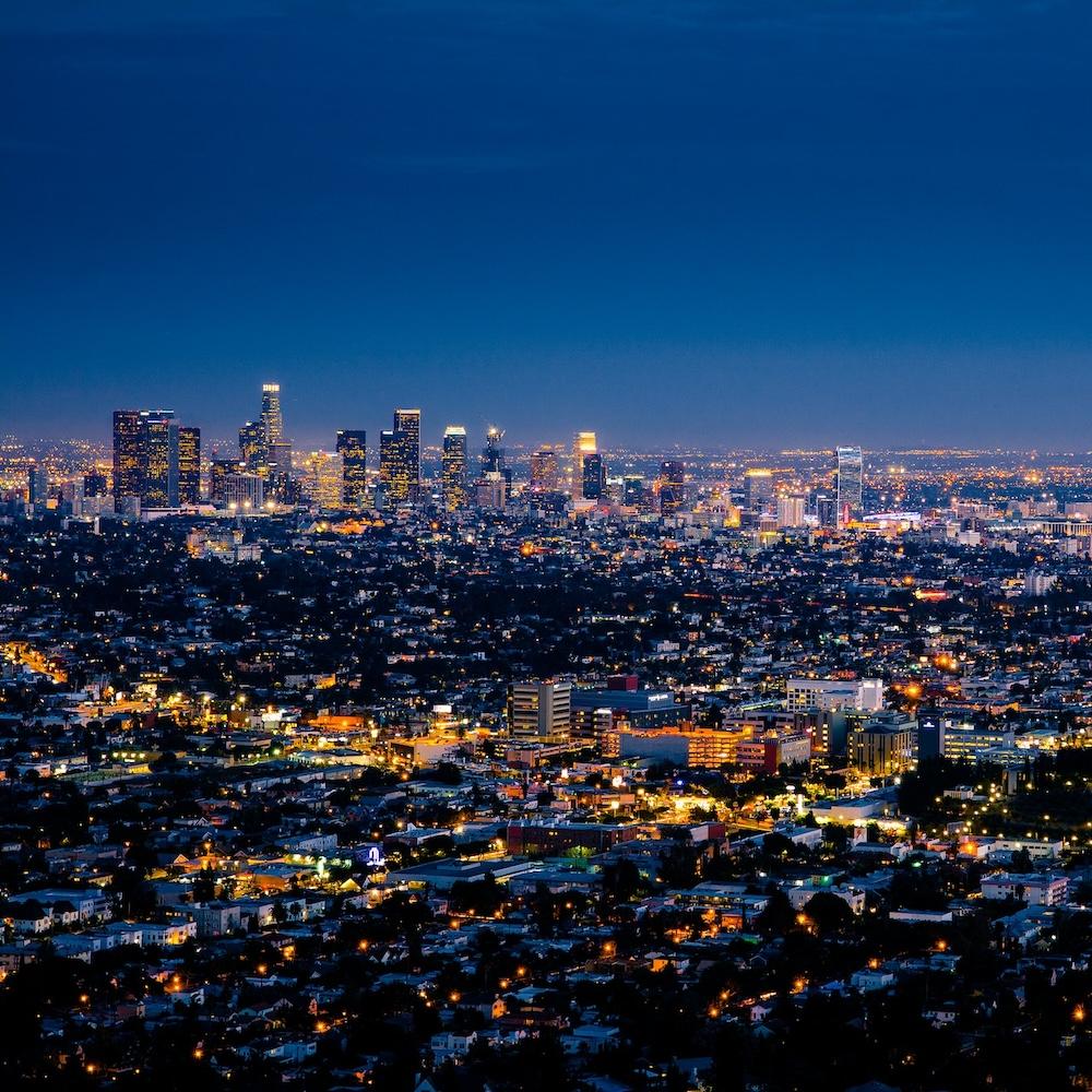 Los Angeles city skyline - responsible business