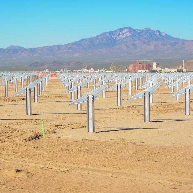 First Solar installation in Las Vegas - human rights and the clean energy transition