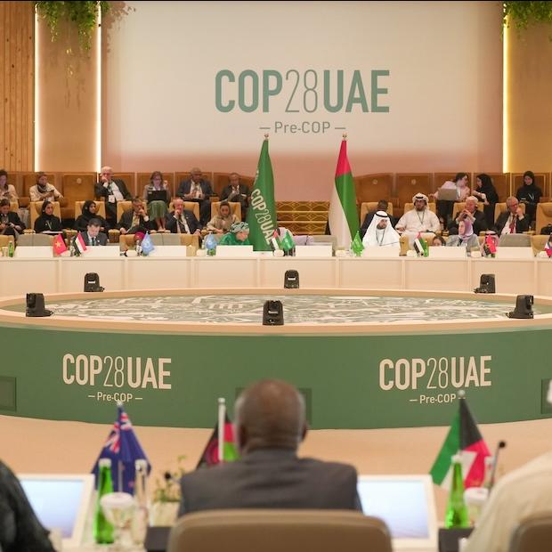 world leaders gather for a pre-cop plenary before cop28