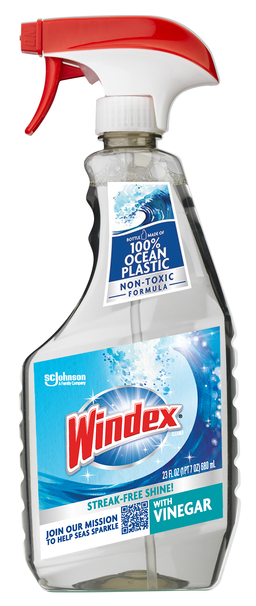 SC Johnson launches Windex bottle made completely from ocean