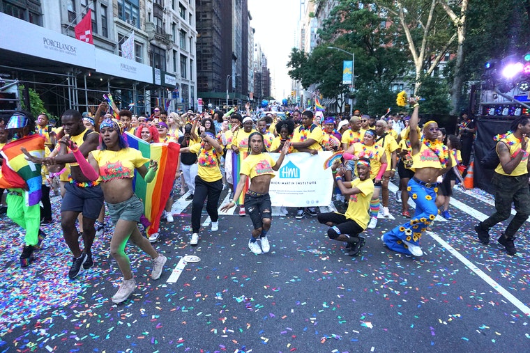 people in a parade