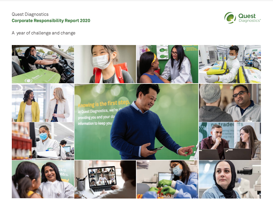 Quest Diagnostics Corporate Responsibility Report cover 