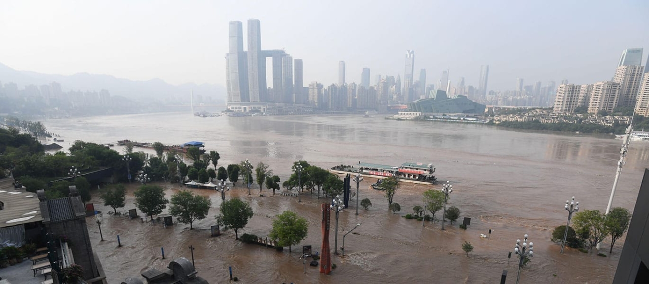 Chongqing, China flooded
