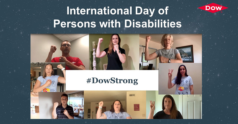 Image reading "International Day of Persons with Disabilities: #DowStrong"