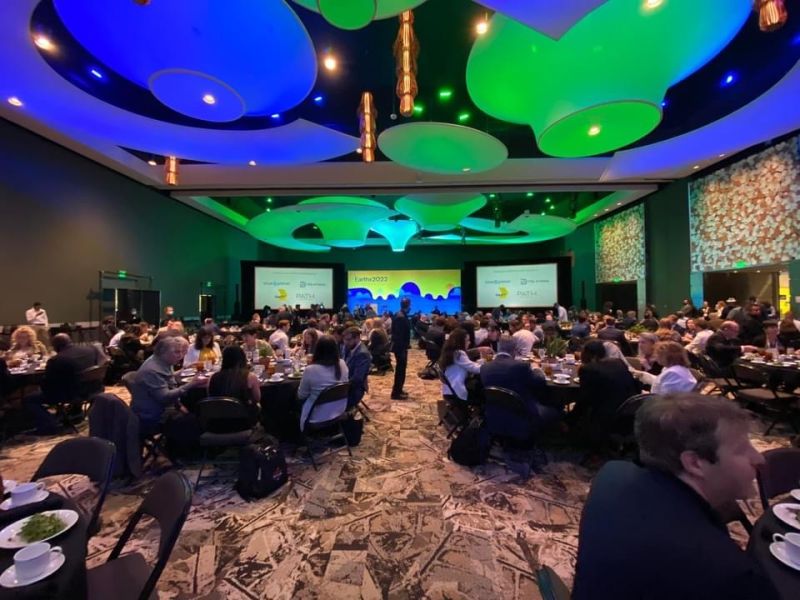Ballroom of people attending the EarthX conference