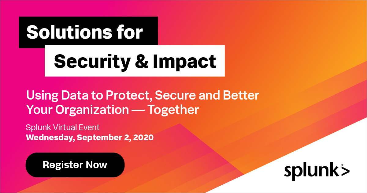Splunk's Solutions for Security & Impact banner