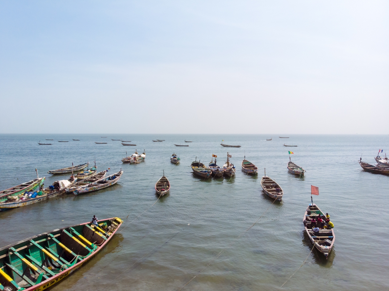 fishing boats moored 