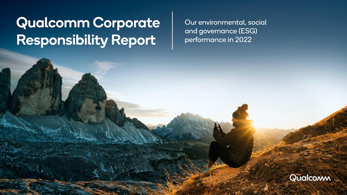 Qualcomm 2022 Corporate Responsibility Report cover