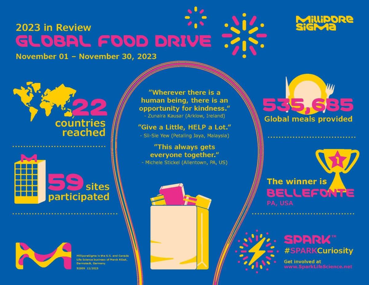 Global food drive infographic