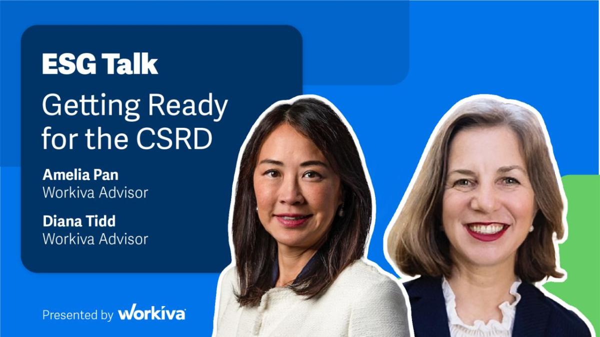 ESG Talk: Getting Ready for the CSRD. Photo of Amelia Pan and Diana Tidd.