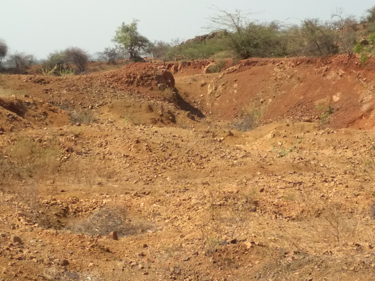 Degraded hillock near the village of Chellagurki
