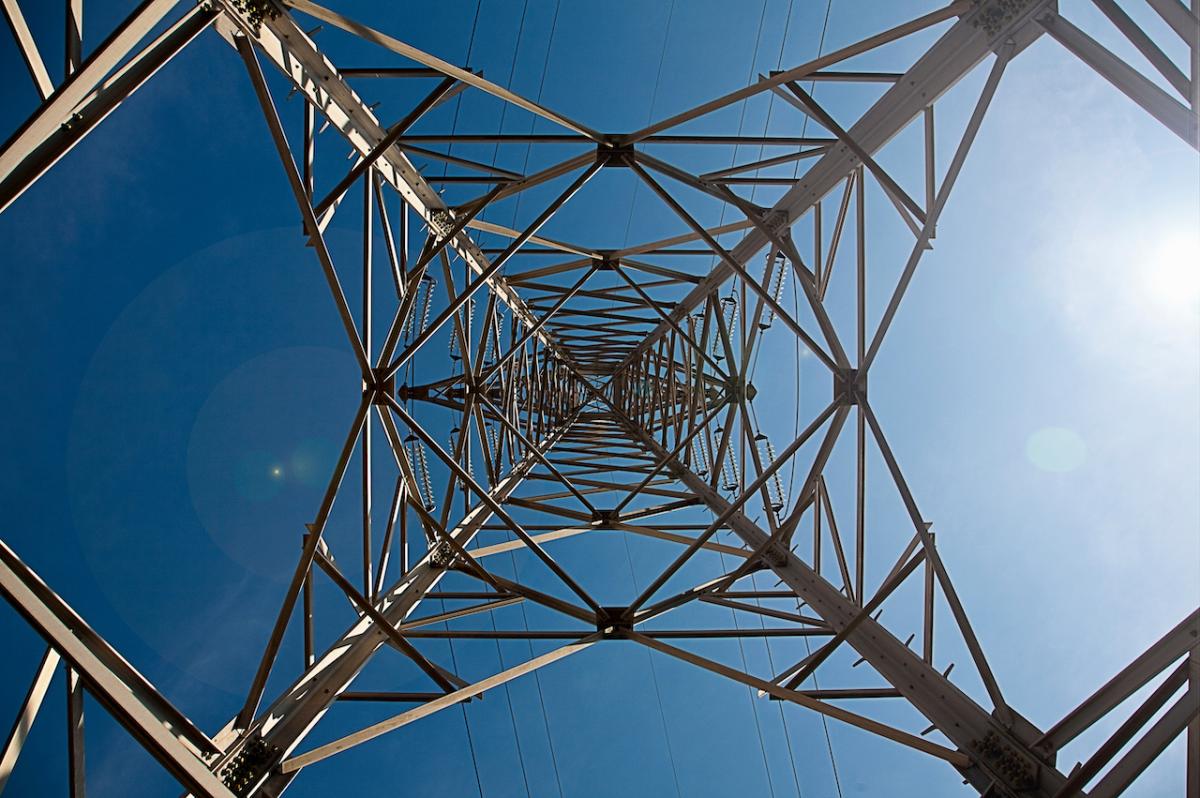 Electrical tower shown.