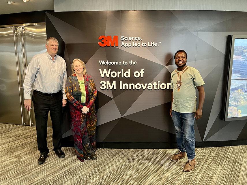African innovator William Kamkwamba at 3M headquarters.