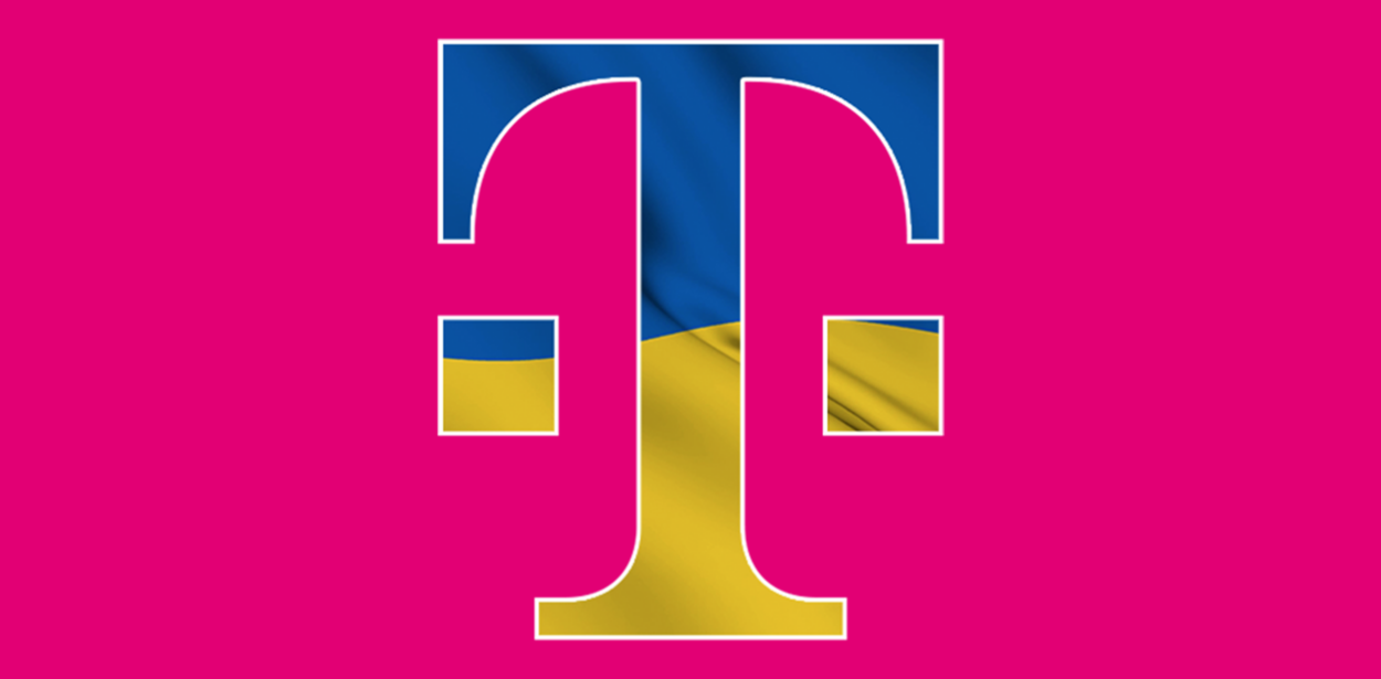 T-Mobile Ukraine Flag Logo