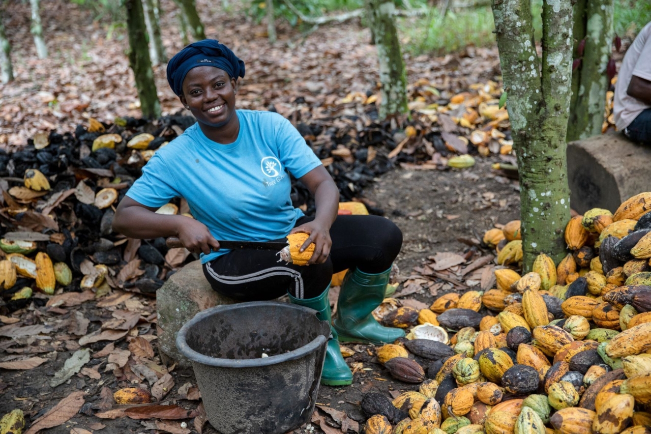 Cocoa Farmer Deborah Osei-Mensah