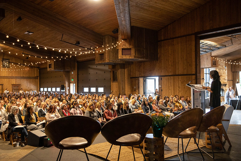 Keynote speaker Shivani Siroya, founder and CEO of Tala