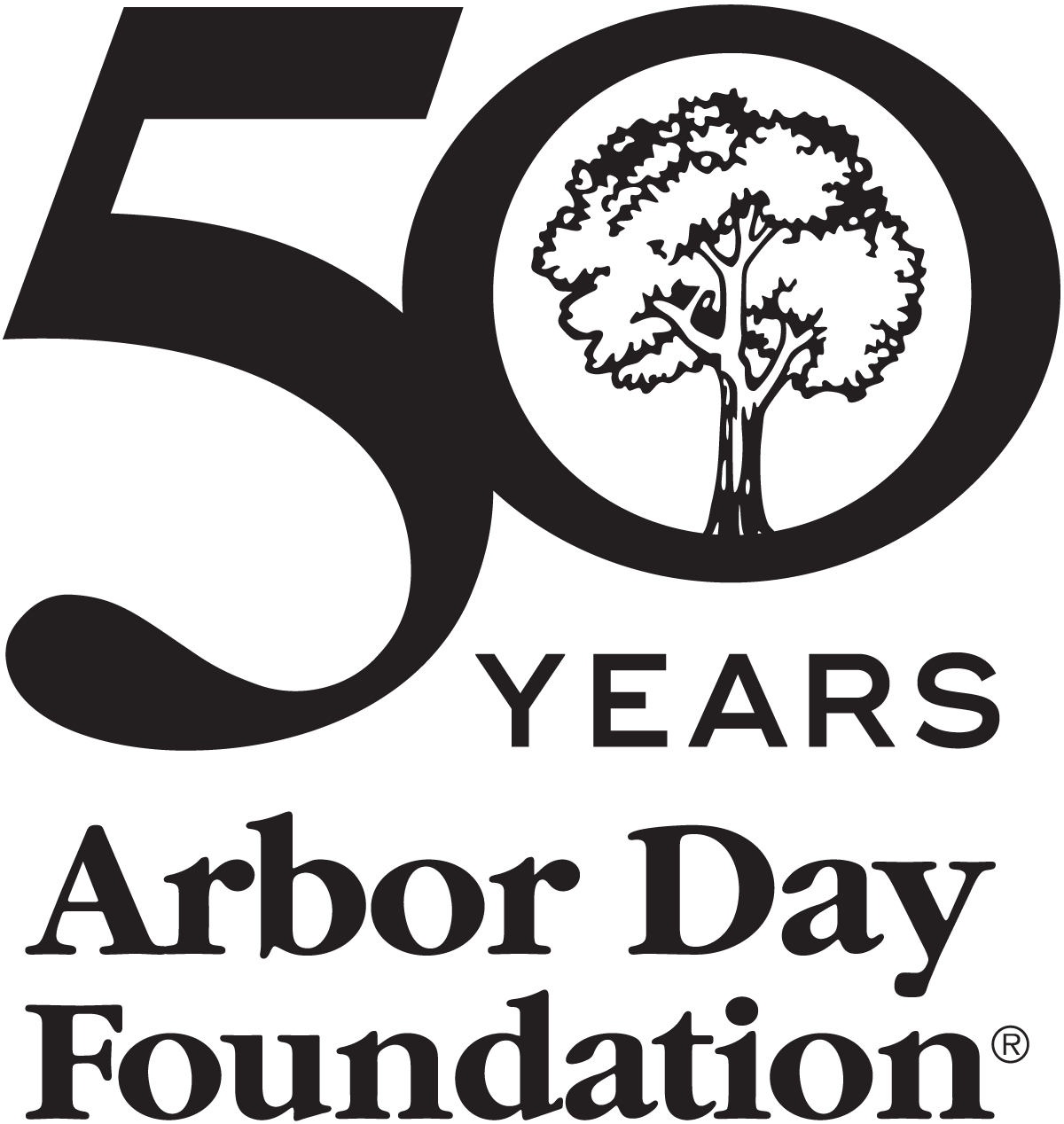 Arbor Day Foundation 50th anniversary logo