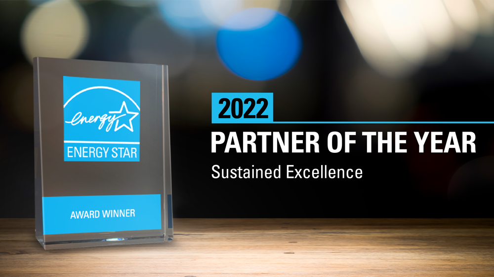 2022 Partner of the year Sustained Excellence Energy Star award