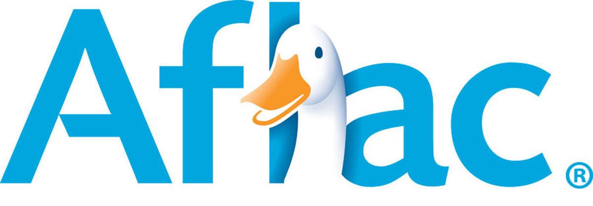 Aflac logo with the Aflac Duck.