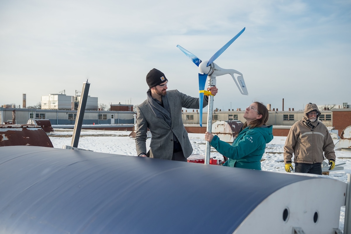 Accelerate Wind small wind energy turbine for rooftops