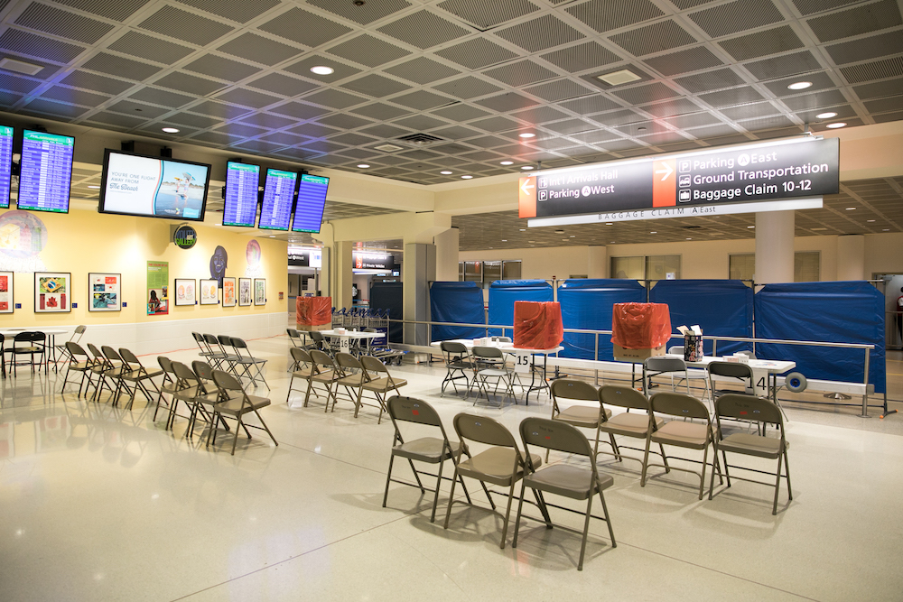 seats in an airport