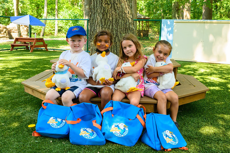 Children with Aflac Ducks.