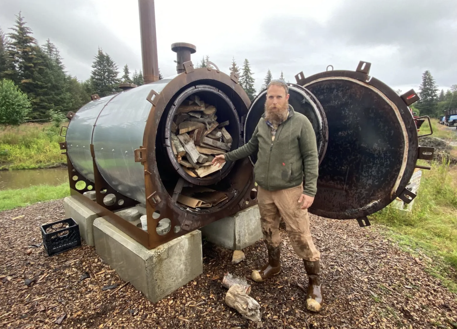 Alaska farmer makes biochar - potential climate solutions