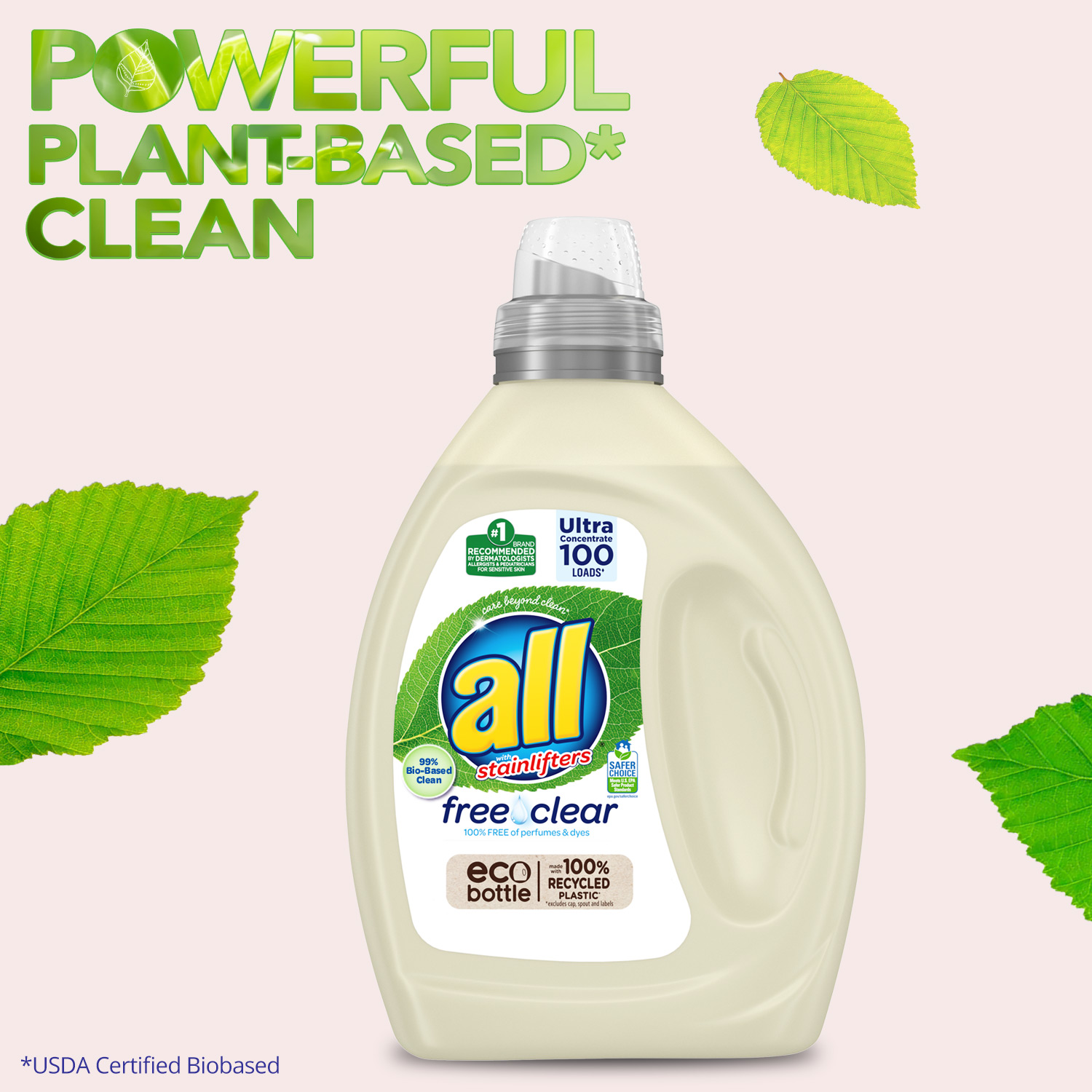 All concentrated laundry detergent - sustainable products for climate-positive business