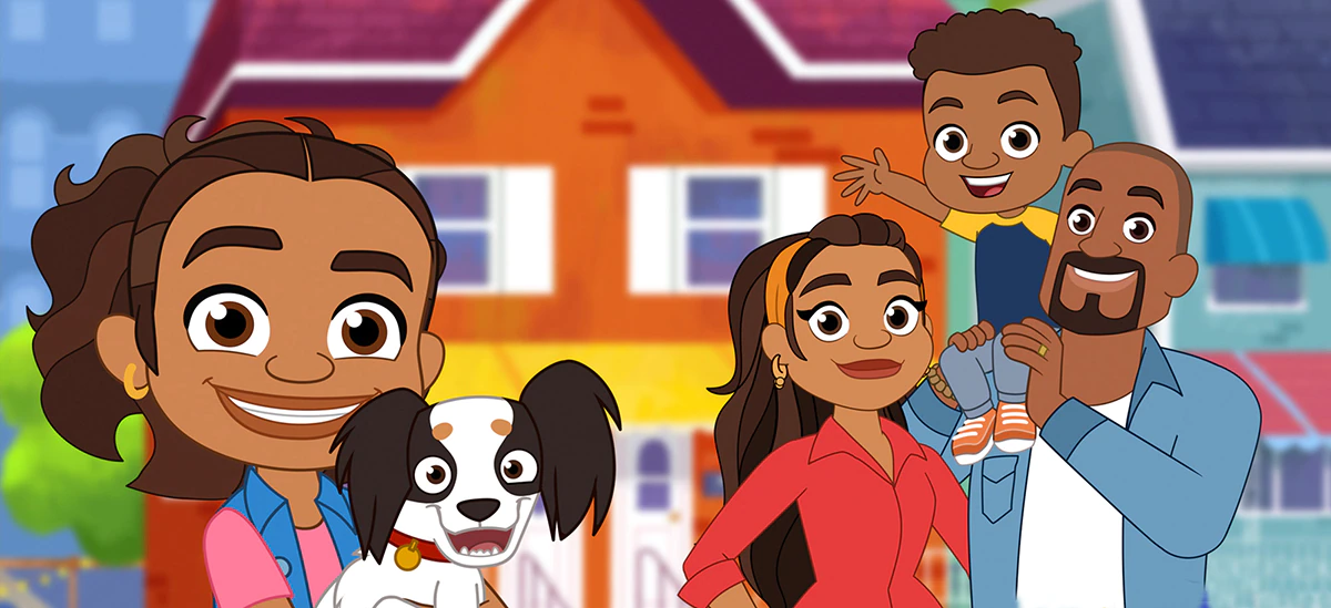 Animated family from Alma's way
