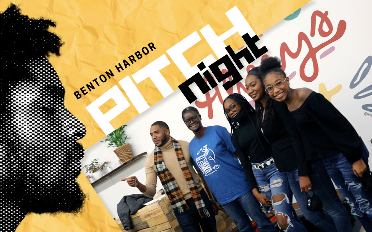 Benton Harbor Pitch Night promotional banner