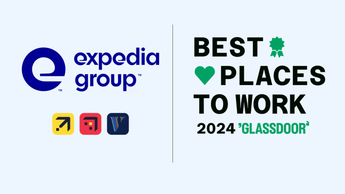 Expedia Group and Best Place to Work 2024 Glassdoor logo