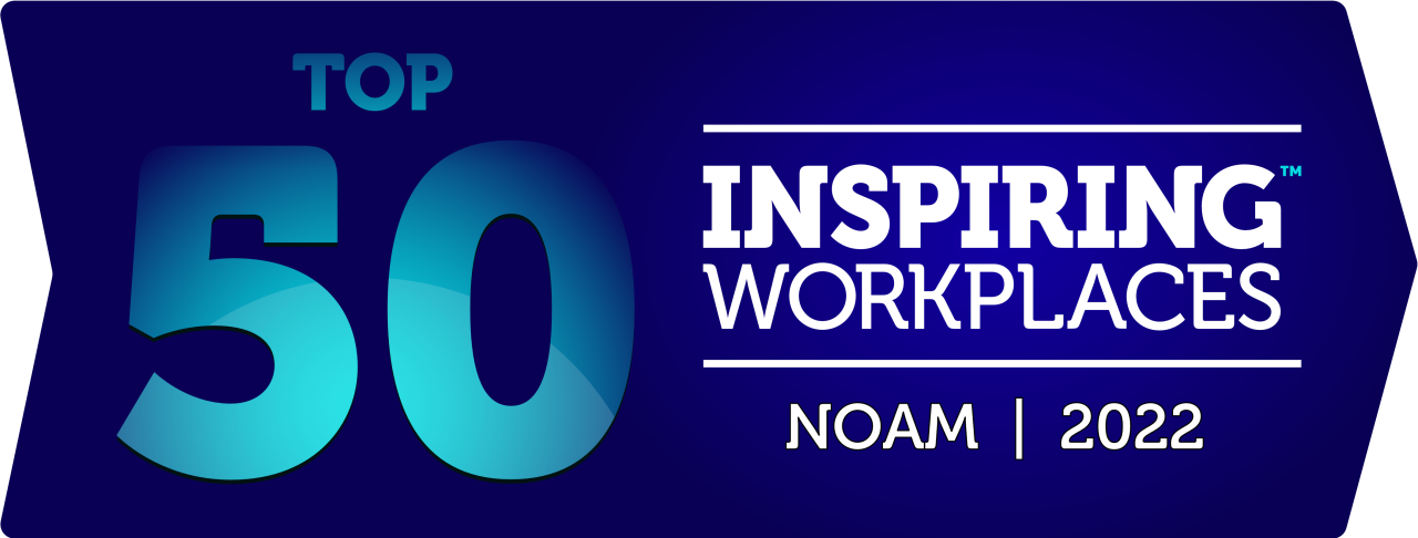 Top 50 Inspiring Workplaces logo 