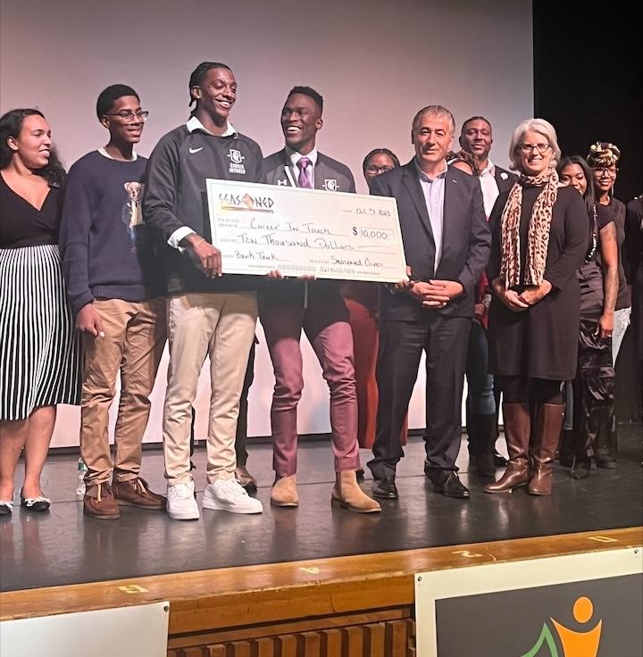 Grand Prize winner of $10,000 at the Bank Tank competition.