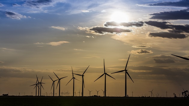 Wind Turbines at dusk