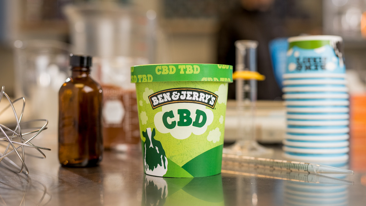 Ben and Jerry's CBD ice cream