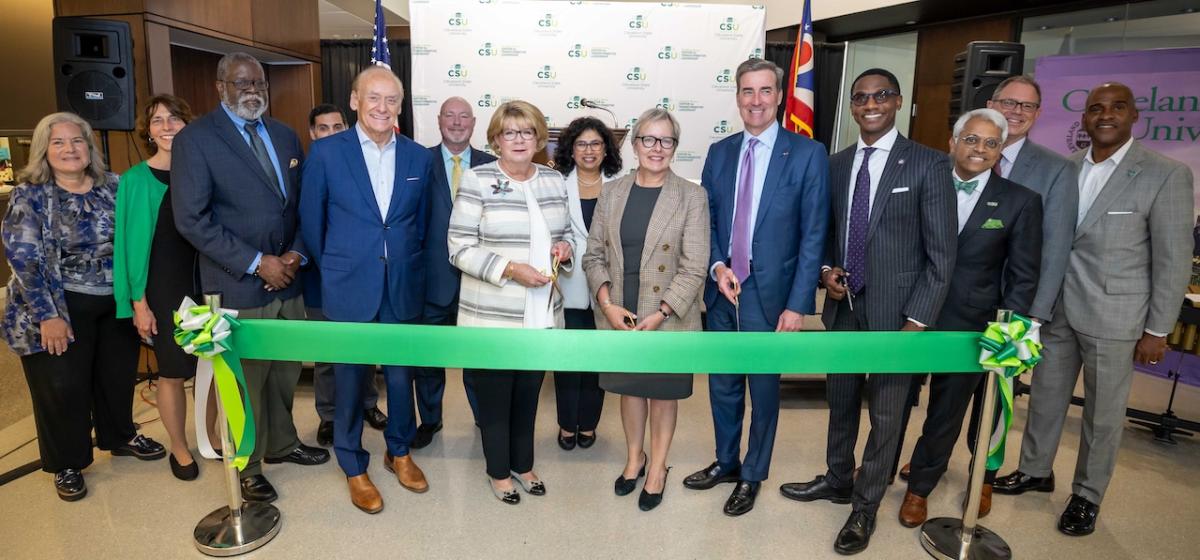 Beth Mooney Center at Cleveland State University opening and ribbon cutting ceremony.