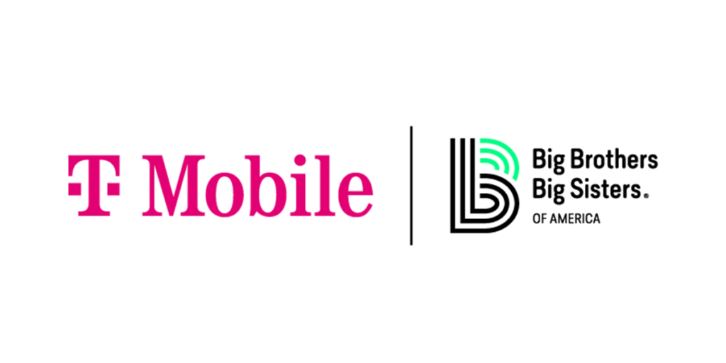 Logos for T-Mobile and Big Brothers Big Sisters of America