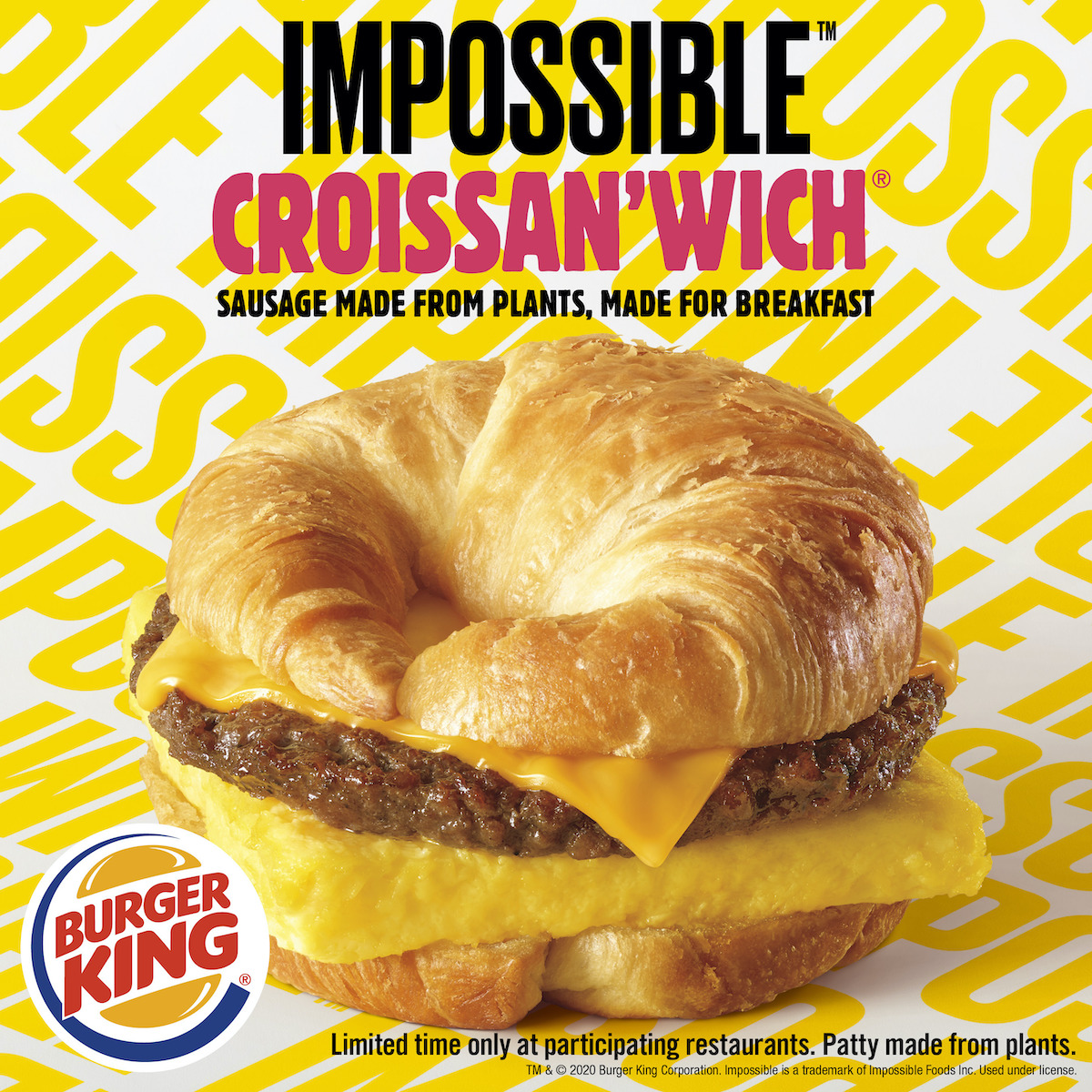 Burger King plant-based Impossible Croissan’wich