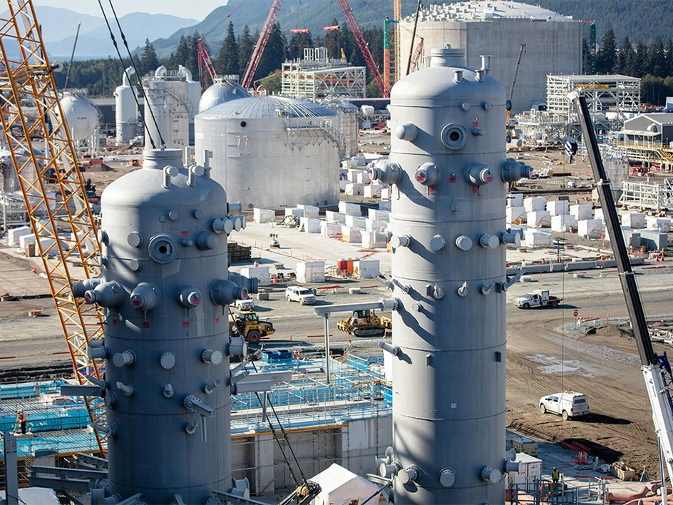 LNG Canada construction site