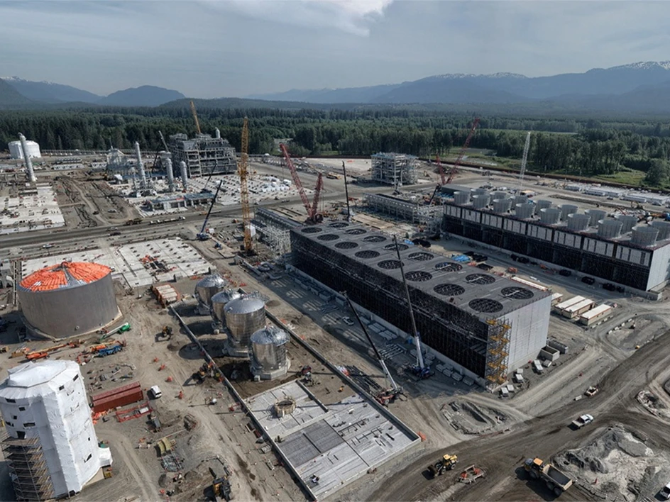 LNG Canada site construction 