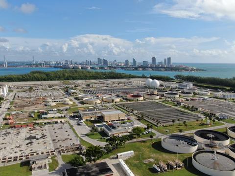 Birds eye view of Miami-Dade County