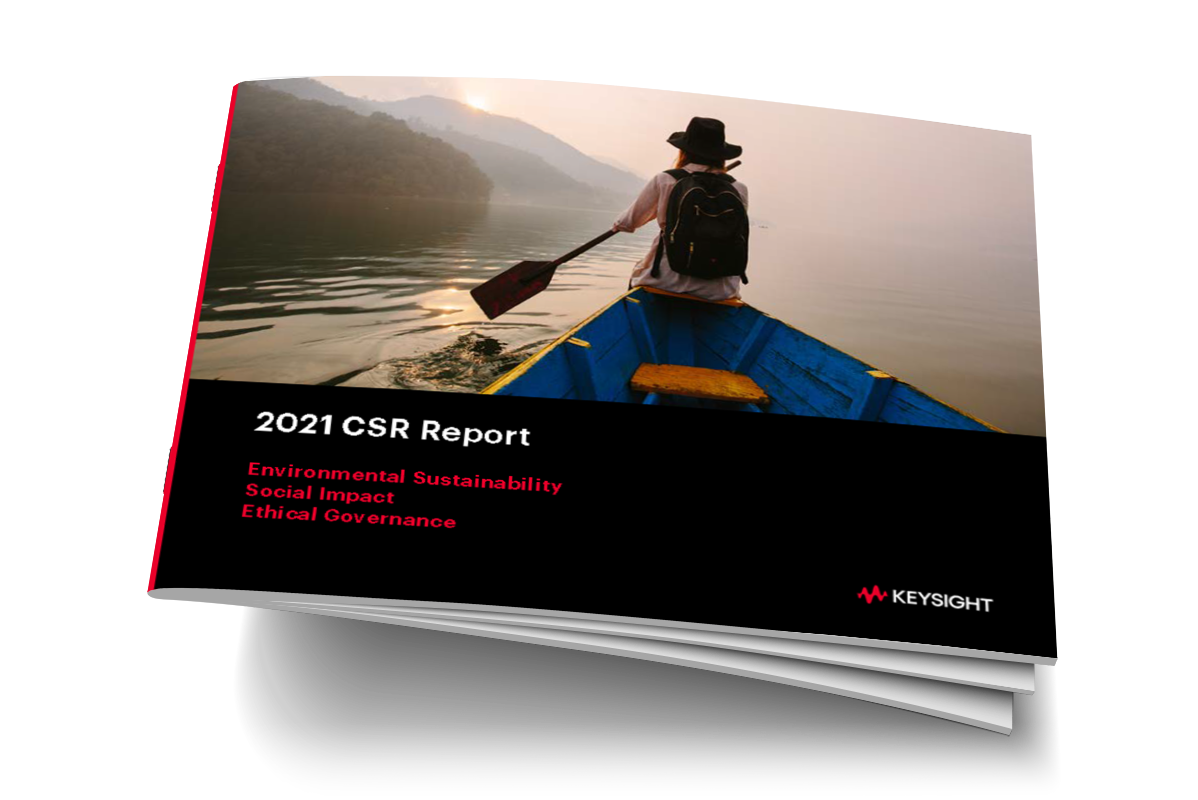 Keysight 2021 CSR Report booklet