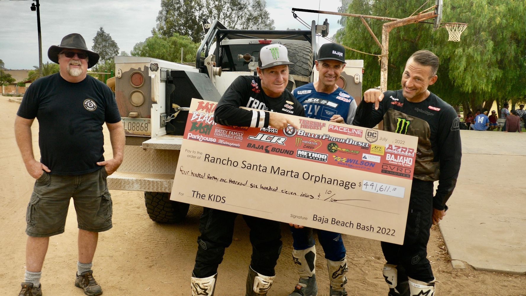 Cameron Steele and off-road racers raise money for kids in mexico with baja beach bash