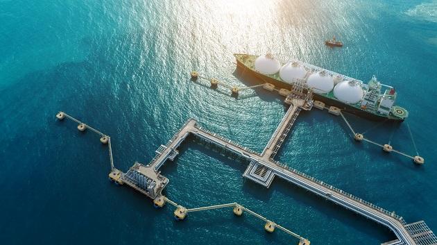 An offshore LNG facility