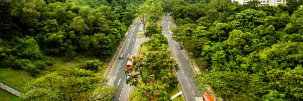 Cars driving on highway