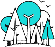 Illustration of a grove of trees.