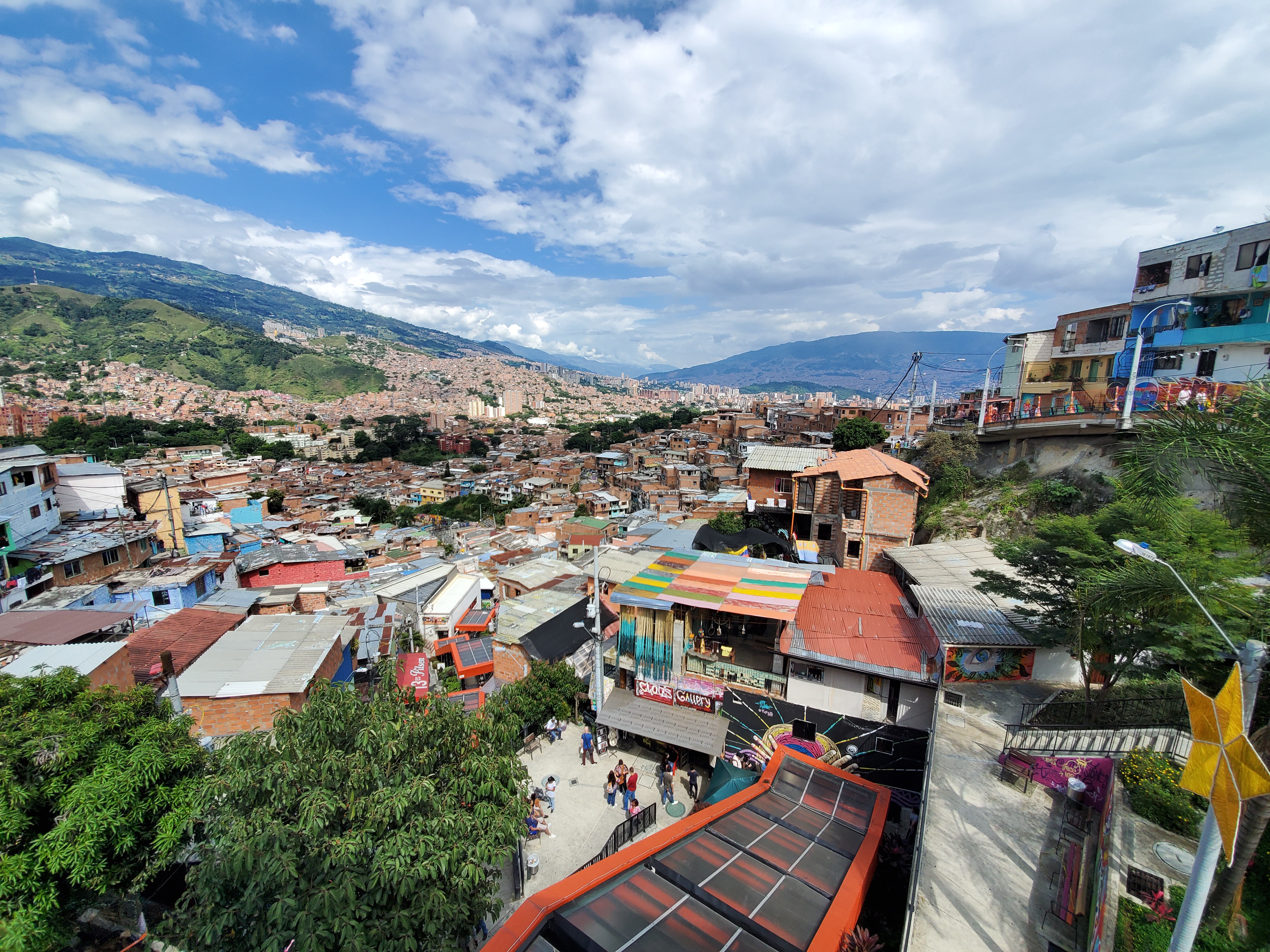 Comuna 13 offers spectacular views of greater Medellin
